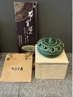 万寿藤香薰·邛窑缠枝卷草纹非遗手作｜蜀三彩·邛崃伴手礼