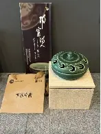 万寿藤香薰·邛窑缠枝卷草纹非遗手作｜蜀三彩·邛崃伴手礼