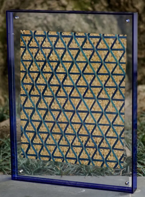 亚克力竹编纹样装饰画 3