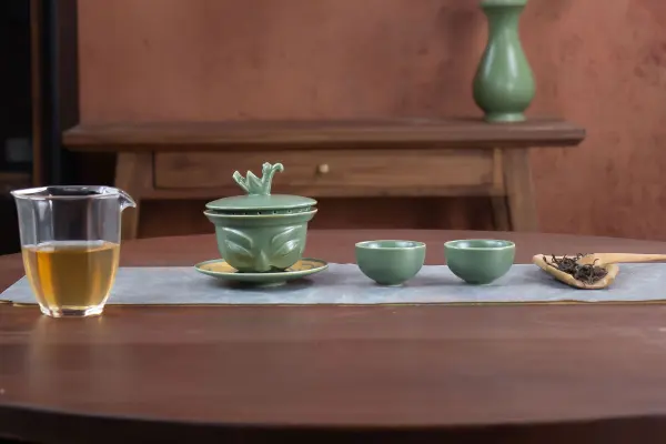 三星伴月·邛窑青瓷文创茶器｜三星堆金沙文明符号·古蜀邛窑非遗复刻·空山月造物社
