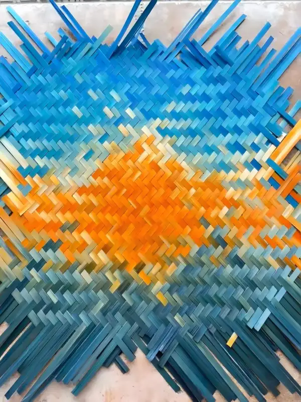 日照金山.道明竹编