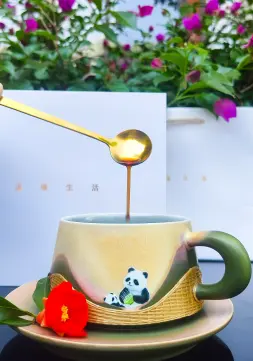 竹语咖啡杯（熊猫）