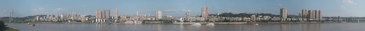 泸州市纳溪区城区全景