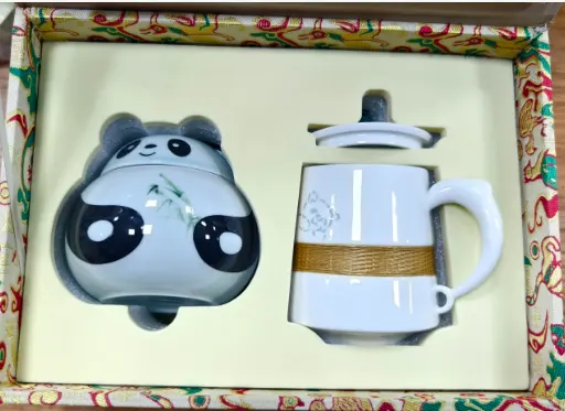 竹艺茶礼办公杯套盒