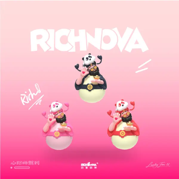 RICHPAPA·粉甜福运系列--暖财趴猫 2
