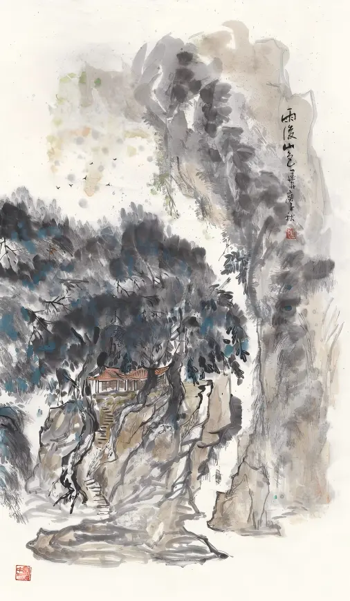 雨后山色