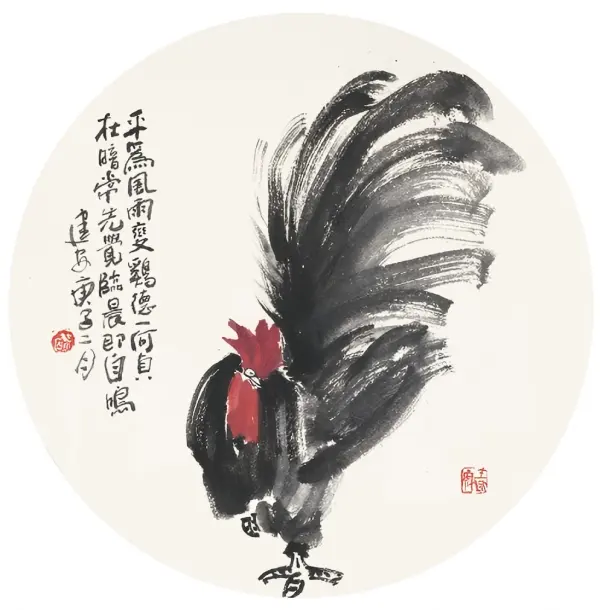 俯试风雨闻鸡
