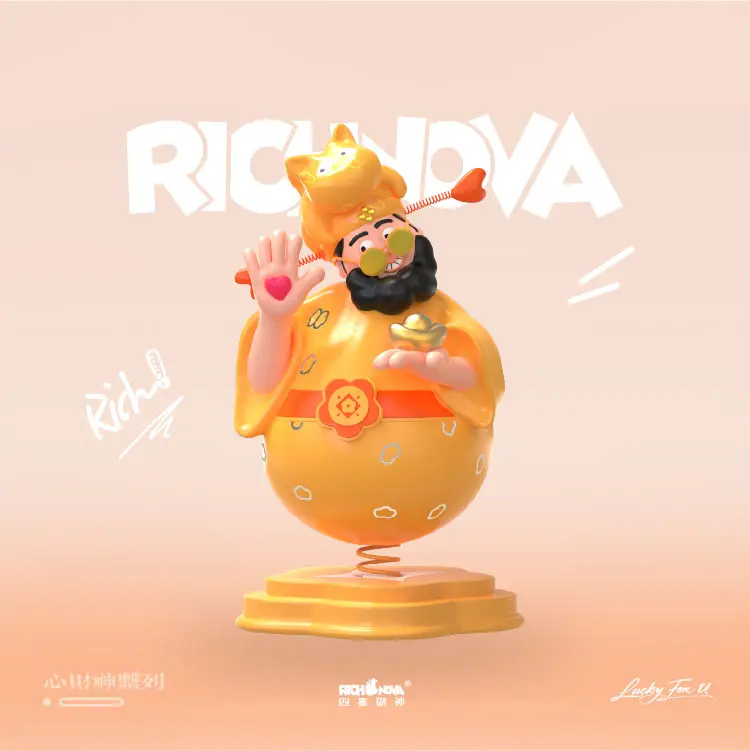 RICHNOVA四喜财神 车载版 姜糖喜喜