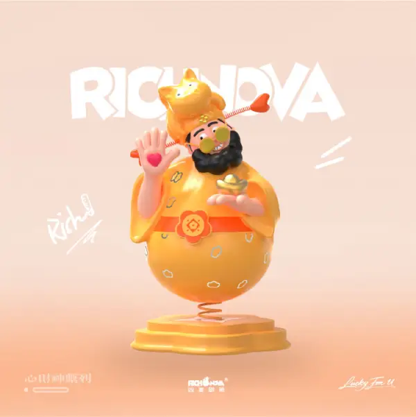 RICHNOVA四喜财神 车载版 姜糖喜喜